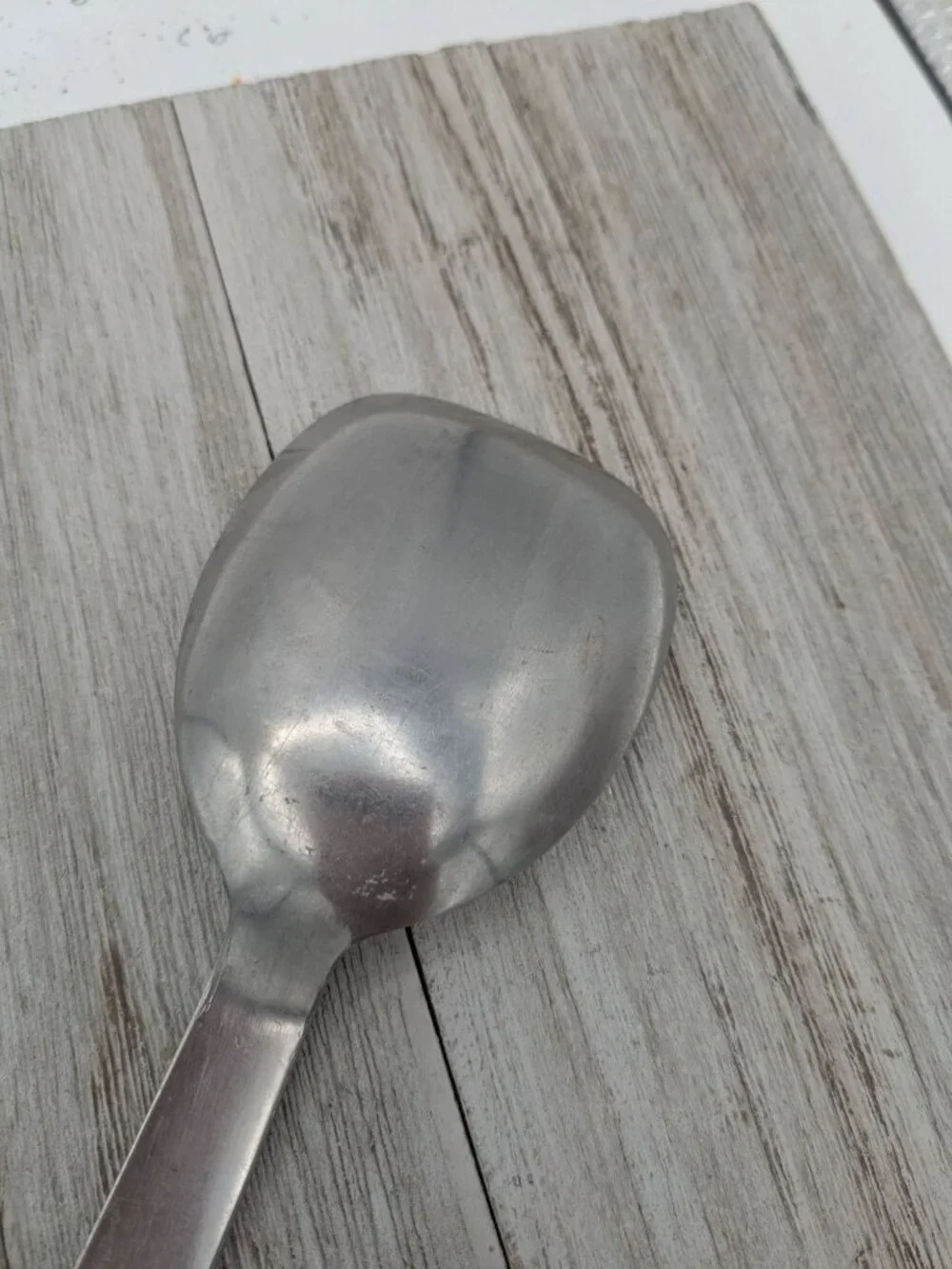 Vintage #1 Stainless Steel Ice Cream Spade Scoop Wood Handle 10